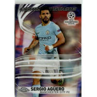 Topps 2017-18 Topps Chrome UEFA Champions League Lightning Strike #LS-SA Sergio Agüero