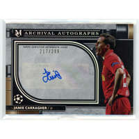 Topps 2021 Topps Museum Collection UEFA Champions League Archival Autographs #AA-JC Jamie Carragher 217/299