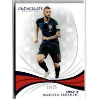 Panini 2018 Immaculate Collection Sapphire #90 Marcelo Brozovic 19/25