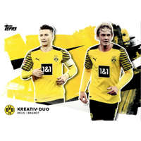 Topps 2021 Topps Borussia Dortmund Trading Cards Set Duo #DUO-RB Marco Reus/Julian Brandt