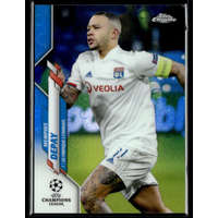 Topps 2019 Topps Chrome UEFA Champions League Blue Bubbles #94 Memphis Depay