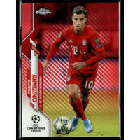 Topps 2019 Topps Chrome UEFA Champions League Red Carbon Fiber #13 Philippe Coutinho