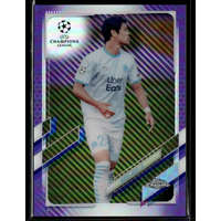 Topps 2020-21 Topps Chrome UEFA Champion’s League Purple Carbon Fiber Refractor #40 Hiroki Sakai