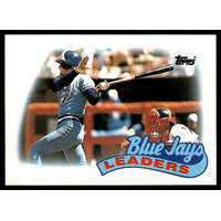Topps 1989-1990 Topps #201 Blue Jays Leaders - Kelly Gruber