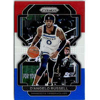 Panini 2021-22 Panini Prizm Red White and Blue Prizms #52 D&#039;Angelo Russell