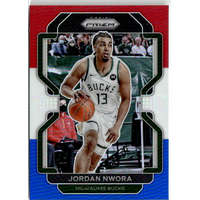 Panini 2021-22 Panini Prizm Red White and Blue Prizms #80 Jordan Nwora