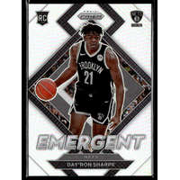 Panini 2021-22 Panini Prizm Emergent Silver Prizms #27 Day'Ron Sharpe