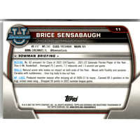 Topps 2022-23 Bowman Chrome University #11 Brice Sensabaugh