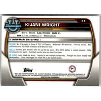 Topps 2022-23 Bowman Chrome University #51 Kijani Wright