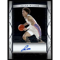 Topps 2023-23 LEAF TRINITY Clear Autographs Silver #CA-JW2 Jalen Wilson 46/49
