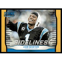 Panini 2016 Score Sidelines Gold #22 Cam Newton