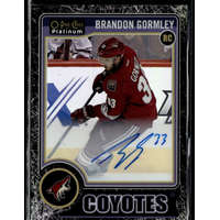 Upper Deck 2014 O-Pee-Chee Platinum Rookie Autographs Black Ice #RA-14 Brandon Gormley 25/99