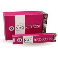 Vijayshree (Golden) Golden Nag Red Rose (Vörös Rózsa) Indiai Füstölő (15gr)