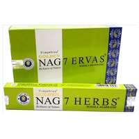 Vijayshree (Golden) Golden Nag 7 Herbs (Hét Gyógynövény) Indiai Füstölő (15gr)