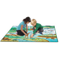 Melissa & Doug Állatok élőhelyei játszószőnyeg 200x150 cm 5db állatfigura