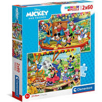 Clementoni Mickey egér Supercolor 2 az 1-ben puzzle 2 x 60 db-ois Clementoni