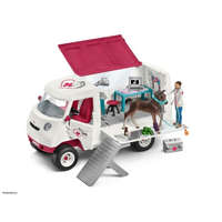 Schleich 42370 - Mobil állatorvos hannoveri csikóval