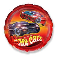 FÓLIA LUFI, 18"/45CM, GÖMB, HOT CARS