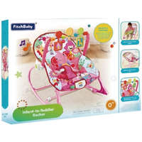 MagicToys Fitch Baby: Elefántos rózsaszín babafotel hanggal és rezgéssel