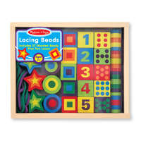 Melissa & Doug Melissa & Doug Fa készségfejlesztő játék, Fűzős gyöngyök dobozban