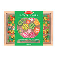 Melissa & Doug Melissa & Doug Kreatív játék, Fa gyöngy szett, virágok