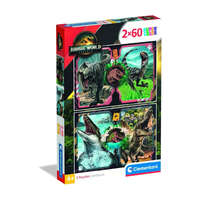 Clementoni Clementoni Puzzle 2x60 db Supercolor - Jurassic World