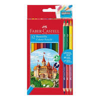 Faber-Castell Faber-Castell Színesceruza készlet, 12+3 db bicolor