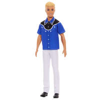 Mattel Barbie Fashionista barátok fiú baba Ken - kék-fekete western ruhában