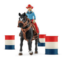 Schleich Schleich 42576 Hordóverseny Cowgirllel