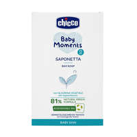 CHICCO Kézi szappan szilárd növényi glicerin Baby Moments 81% természetes összetevőkkel 100 g