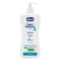 CHICCO Baby Moments sampon hajra adagolóval 92% természetes összetevőkkel 500 ml