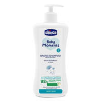 CHICCO Baby Moments sampon és testápoló adagolóval 92 % természetes összetevőkkel 750 ml