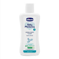 CHICCO Baby Moments testápoló tej 87 % természetes összetevőkkel 200 ml