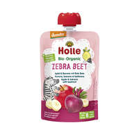 HOLLE Zebra Cékla Bio gyümölcspüré alma, banán és vörösrépa, 100 g (6 hó+)