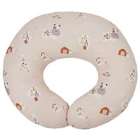 EKO Szoptatós párna kicsi VELVET My farm Powder pink 60x60 cm