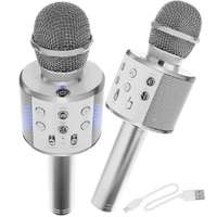 jonacsomag.hu Vezeték nélküli karaoke mikrofon Silver