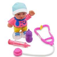 King Toys Berni az interaktív baba élethű hanghatásokkal, orvosi eszközökkel és cumival