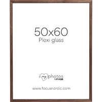 FOCUS Focus Soul képkeret - diófa furnér (50x60) plexi
