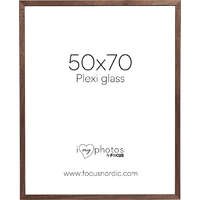 FOCUS Focus Soul képkeret - diófa furnér (50x70) plexi