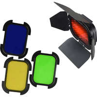 GODOX Godox Színes Vaku Fényterelő Szűrő Kit -RGB Speedlight Barndoor Rendszervakuhoz