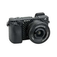 JJC Sony A6400 A6300 A6100 +16-50mm 3M Karcálló Védő-réteg Skin (Carbon Fiber Film)