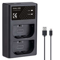 K&F Concept K&F Concept Canon LPE6NH Dupla Utazó Gyors-Töltő -USB-C (Type C) Canon LP-E6 Charger