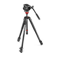 MANFROTTO Manfrotto MVH500AH fluid fej lapos alappal + 190X alu video tripod