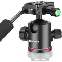 NEEWER NEEWER 360° Panoráma Gömb Állványfej - Ball head (Gyorskioldó-val) - Piros-Fekete