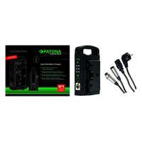PATONA PATONA prémium aranyfoglalatos Dupla töltő Panasonic AN-190W BL-BP150 BP-150S-hez 4 pólusú XLR kábellel