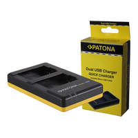 PATONA PATONA Dupla gyorstöltő Leica BP-DC9 Panasonic DMW-BMB9 V-Lux V-Lux 2 VLux 2 II Micro-USB kábellel együtt