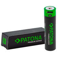 PATONA PATONA Premium 18650 Tölthető Elem Akkumulátor 3300mAh 3,7V - USB-C