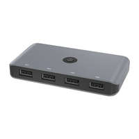 ROCKETEK 8n1 USB 2.0- 4+4x USB-A HUB Dokkoló Állomás