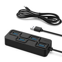 ROCKETEK 5 in 1 4xUSB 3.0 HUB dokkoló - USB 3.0 & DC Töltő HUB Állomás