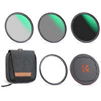 K&F Concept K&F Concept Mágneses Objektív Szűrő Kit - (CPL +ND8 +ND64) + Objektívsapka + Tok - 62mm
